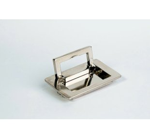 Tay nắm âm lật mạ crome - Tay nắm âm thùng gỗ
